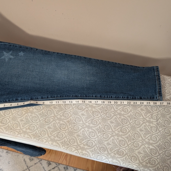 Sonoma Girlfriend Jeans With Blue Star Pattern Size 18 - Picture 8 of 10
